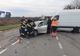 Coliziune violentă în Dâmbovița! Trei mașini implicate și două persoane rănite
