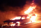 Dâmboviţa. Un autoturism a luat foc pe A1!