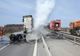 Incendiu produs la un TIR, în Dâmboviţa